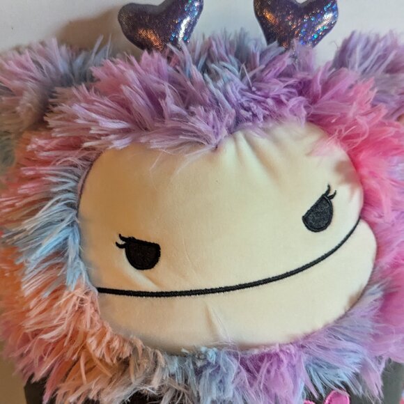 NWT 12" Frumpy Bigfoot Goth Girl Squishmallows Halloween Plush Yeti Error Face - Picture 12 of 14